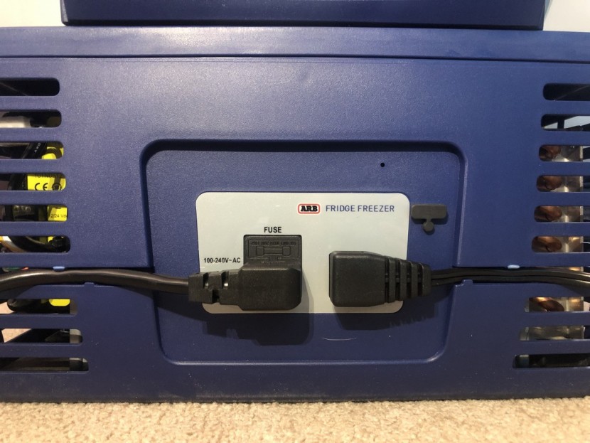 arb fridge freezer 50 - separate ac and dc plugs and a replaceable fuse are located on the...