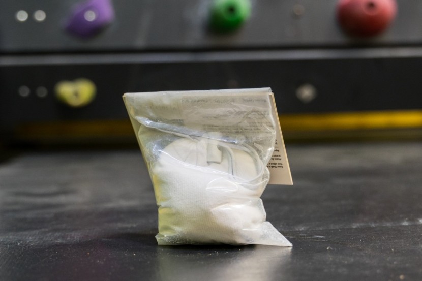 climbing chalk - a refillable chalk ball or &quot;sock&quot; is a good way to reduce spills and...