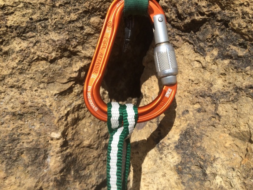 climbing slings - knots are easy to tie and untie with this sling, especially clove...