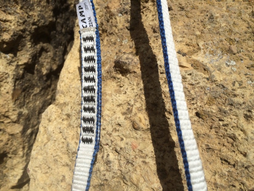 camp usa 11mm express dyneema sling - this sling is soft and supple against the skin, without any nylon...