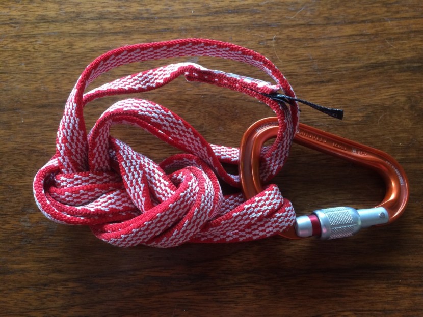 climbing slings - a knot method of carrying a quadruple length sling for building...