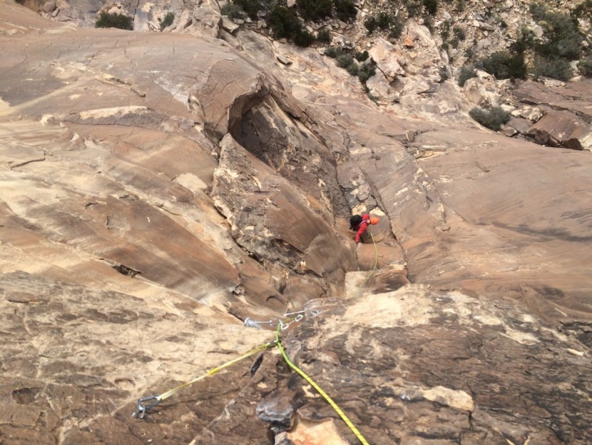 sterling dyneema sling - combining pitches on the classic levitation 29 in red rocks calls...