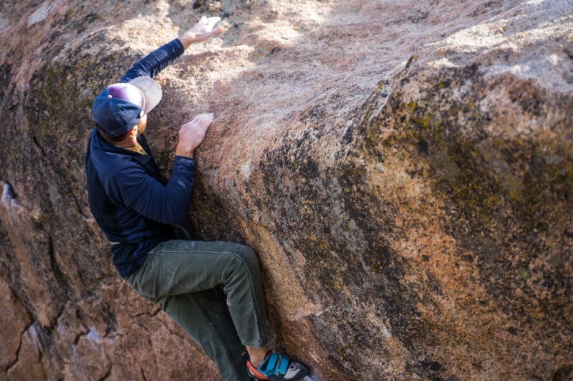 climbing chalk - friction matters most on sloping top outs.