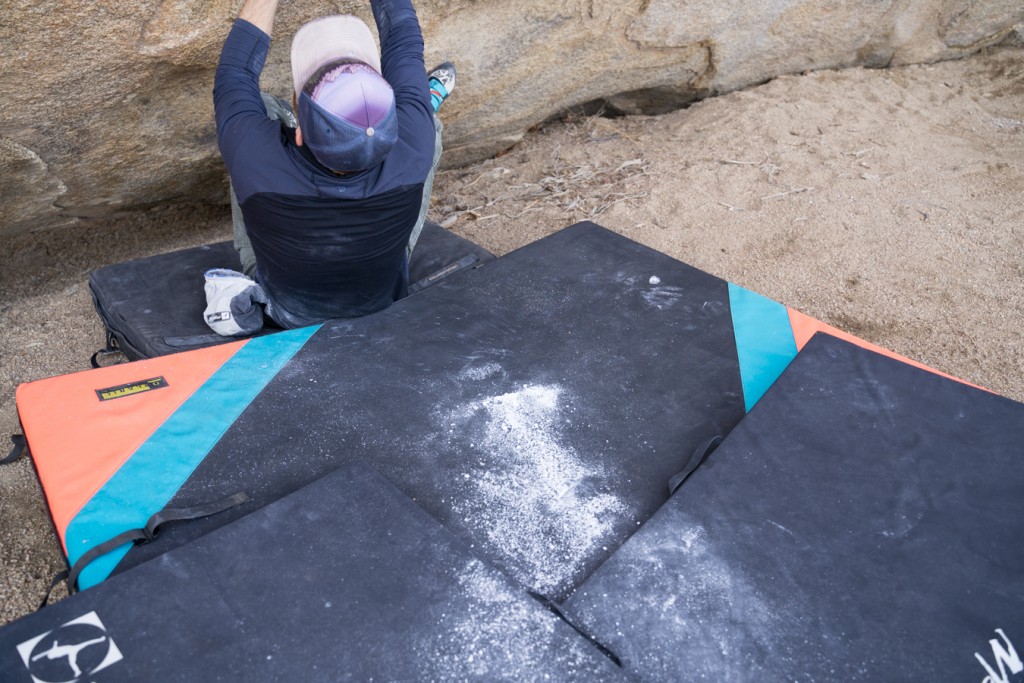 climbing chalk - the dreaded blowout. the mess is the major pitfall of using loose...