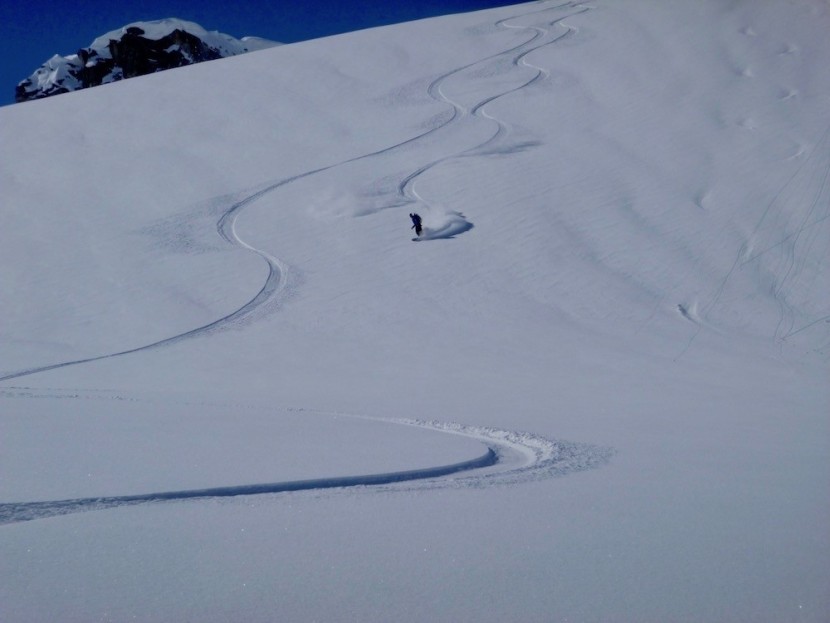 fox river telluride medium - we make powder lines in untouched snow on a day exploring in the...