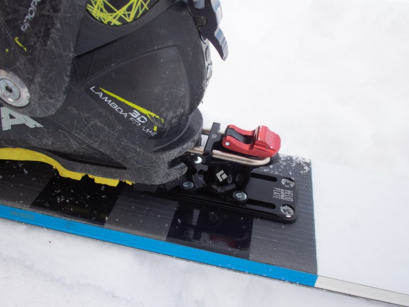 black diamond helio 180 - an atk heel piece in downhill mode. simple. you can see here some of...