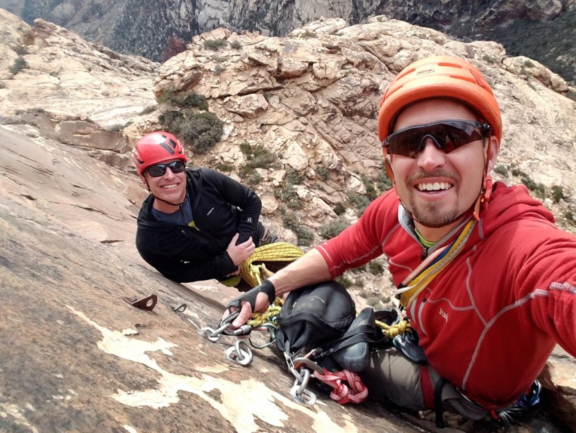 arc&#039;teryx ar-395a - hanging belays like this one are some of the most uncomfortable...