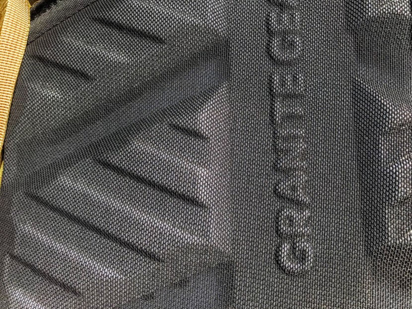 granite gear crown2 60 - on the back, the foam is firm and the mesh covering is a little rough.