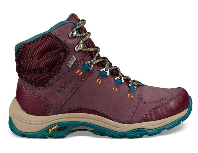 Ahnu Montara II Waterproof Hiking Shoes Womens Size 6.5 EUR 37.5 Brown  Leather