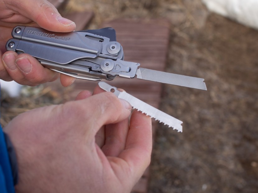leatherman surge - to maximize the tool selection on the surge, these two saws are...