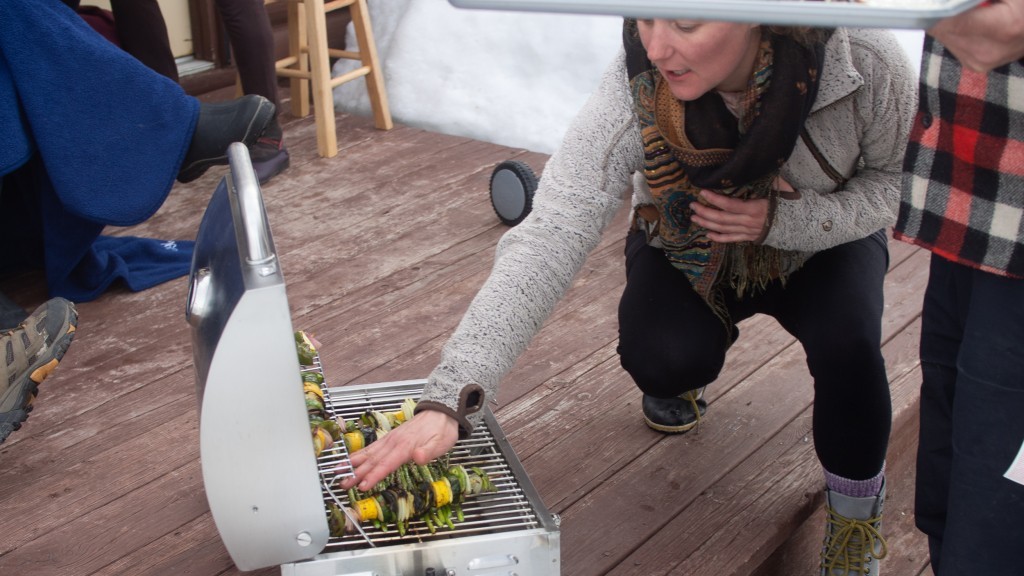 portable grill - we enlisted professional bbq caterers liz bazzano and ryan...