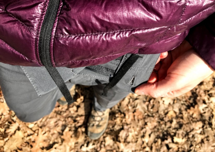 the north face paramount active - the built in drawstring on the interior is the &#039;tightening&#039;...