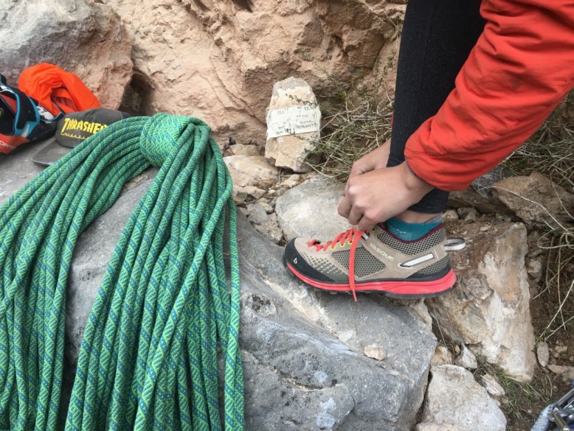 vasque grand traverse for women - the comfortable uppers and supportive, cushioned underfoot design...