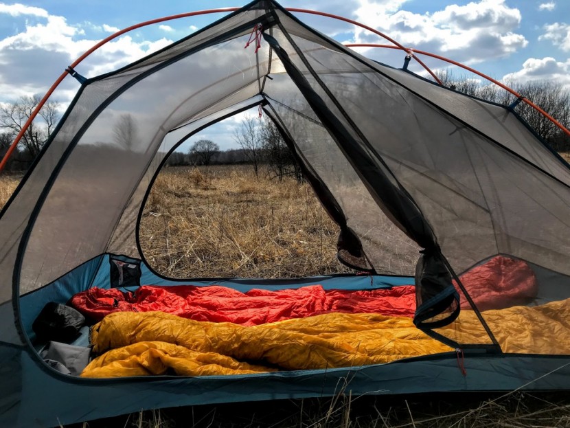 kelty dirt motel 2 - the two large doors on this tent are a great feature.
