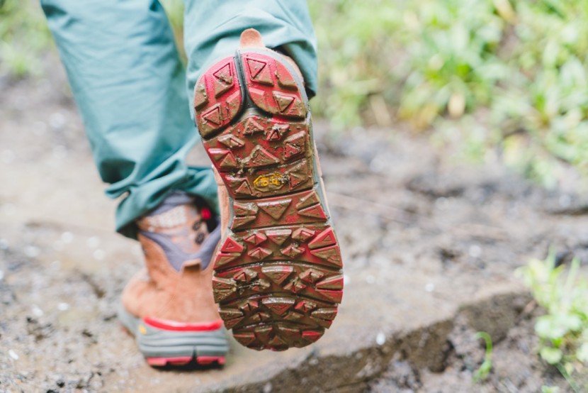 danner mountain 600 for women - the vibram soles are sticky, but the lug pattern on these boots is...
