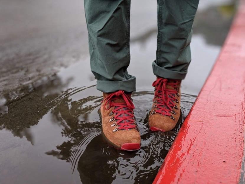 danner mountain 600 for women - the danners did a decent job keeping our feet dry in the moderately...