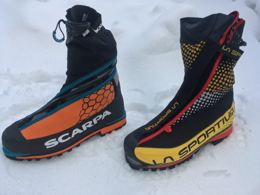 mountaineering boot - the phantom tech and its chief competitor, the g5. both are very warm.