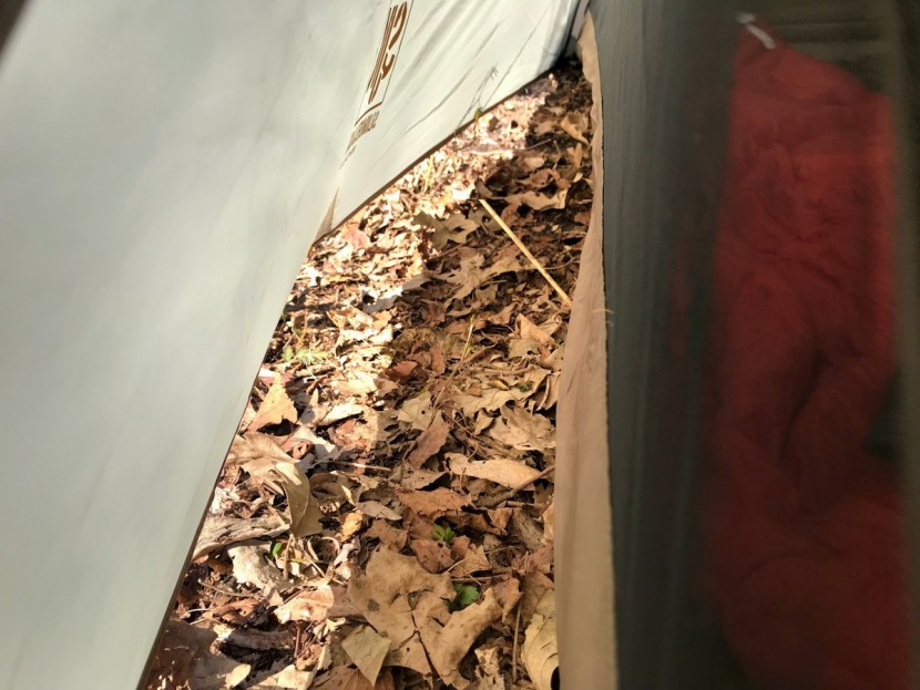 slumberjack nightfall 2 - there is great clearance between the sides of the fly and the tent...