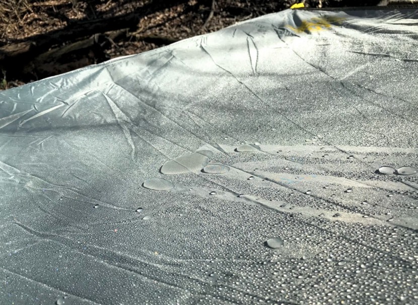 slumberjack nightfall 2 - if you are not careful with the awning pitch, water will pool at the...