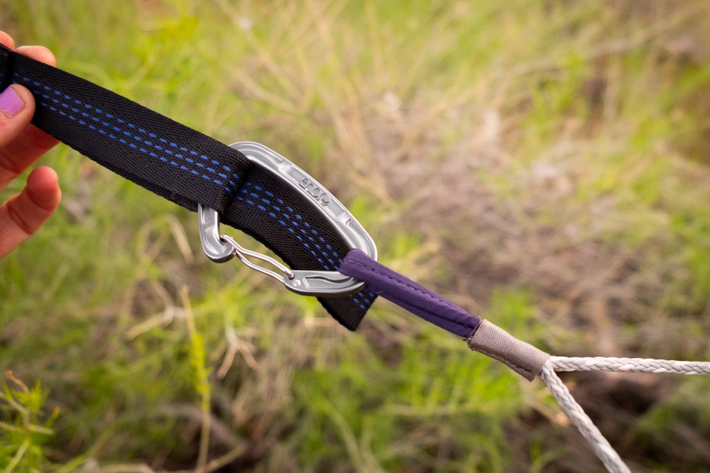 eno skyloft - setup doesn't get much easier than clipping a single wire gate...