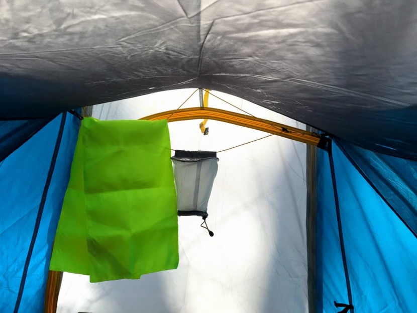 sierra designs clip flashlight 2 - our makeshift clotheslines with the flashlight pocket in the...