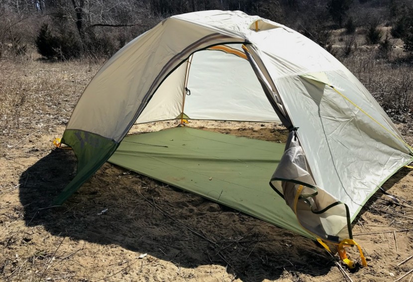 mountainsmith morrison evo 2 - this tent also pitches in fast fly mode without the main tent body...