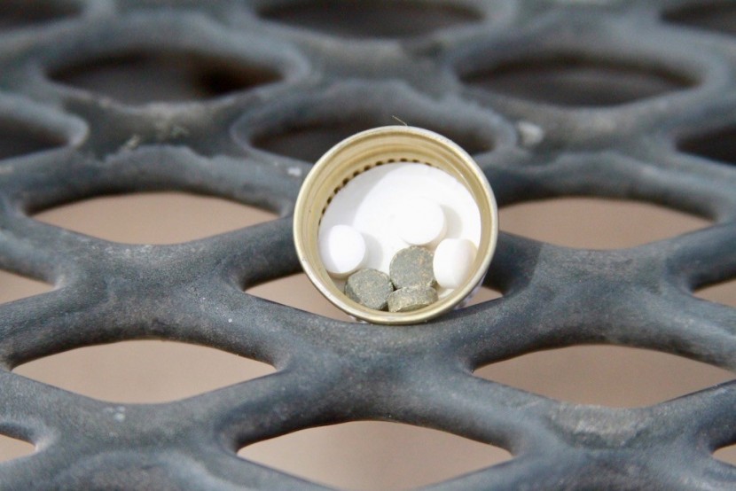 potable aqua purification tablets - a look at the relative size of the different tablets that eliminate...