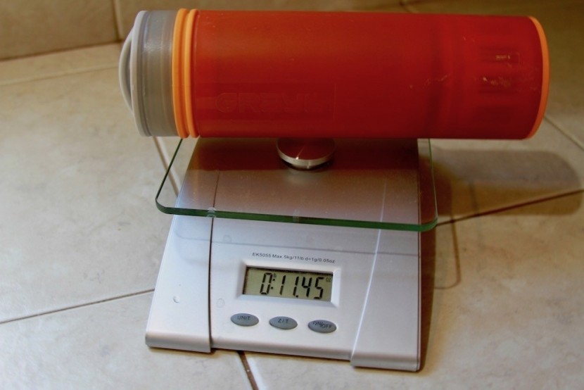 grayl ultralight purifier - while this is called an &quot;ultralight&quot; container, it is pretty heavy...