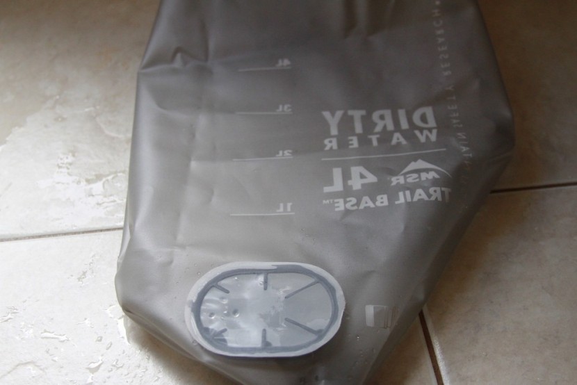 msr trail base - for drying out, the dirty water bag can easily be cleaned and...