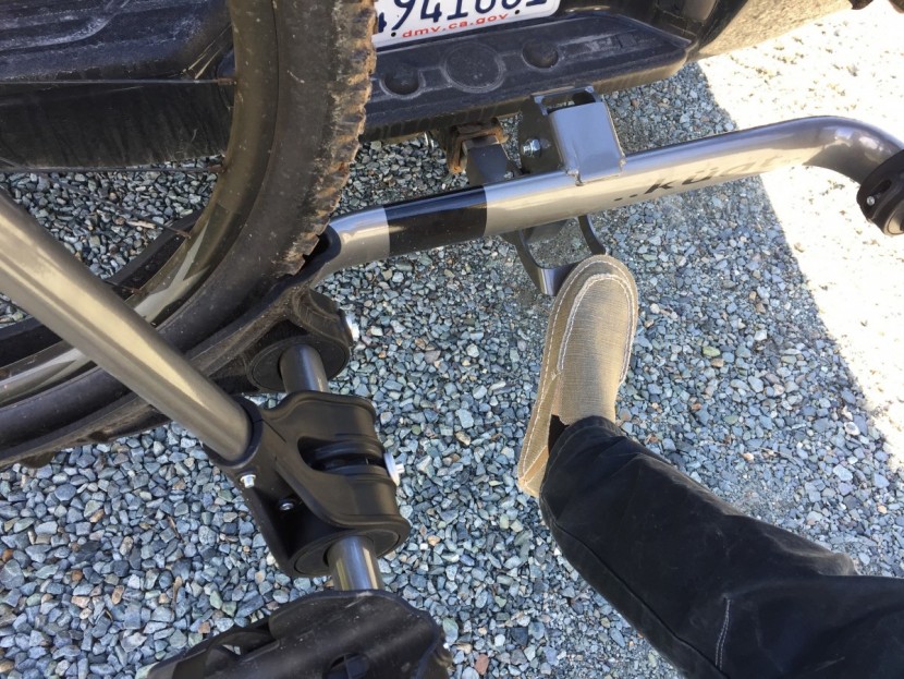 kuat transfer - the foot pedal tilt release is a great feature, it does get harder...