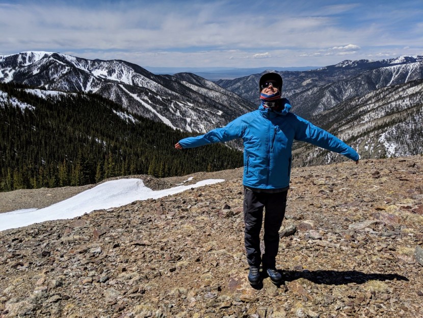 marmot ether driclime - catching some spring winds above taos ski valley. for all winter...