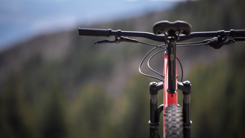 cannondale habit 6 - the short stem and wide handlebar are great, the lack of a dropper...