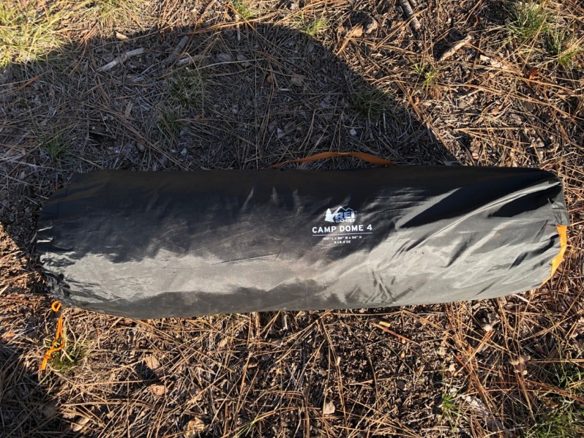 rei co-op camp dome 4 - the camp dome packs down slightly larger than the rei half dome 4...