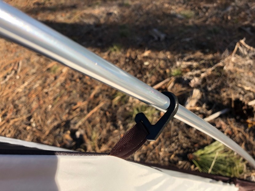 rei co-op camp dome 4 - the clips on the camp dome require a little more oomph to connect...