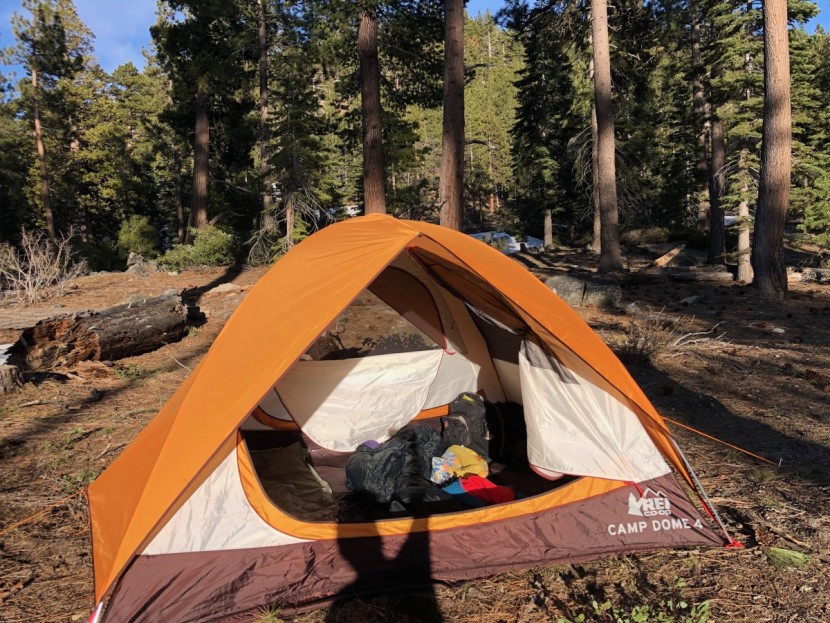 rei co-op camp dome 4 - a good slant on the walls limits the overall inside volume of the...