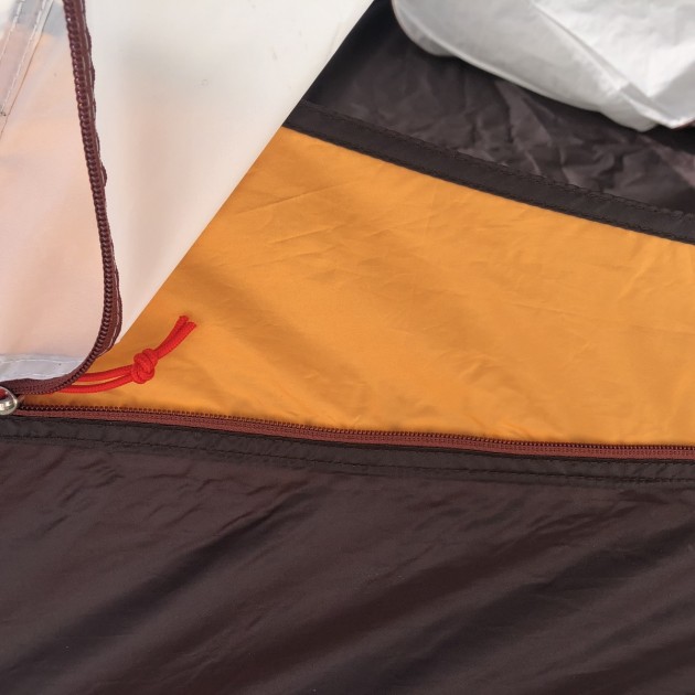 rei co-op camp dome 4 - the added inner flap reduces zipper snags, a common enemy of the...