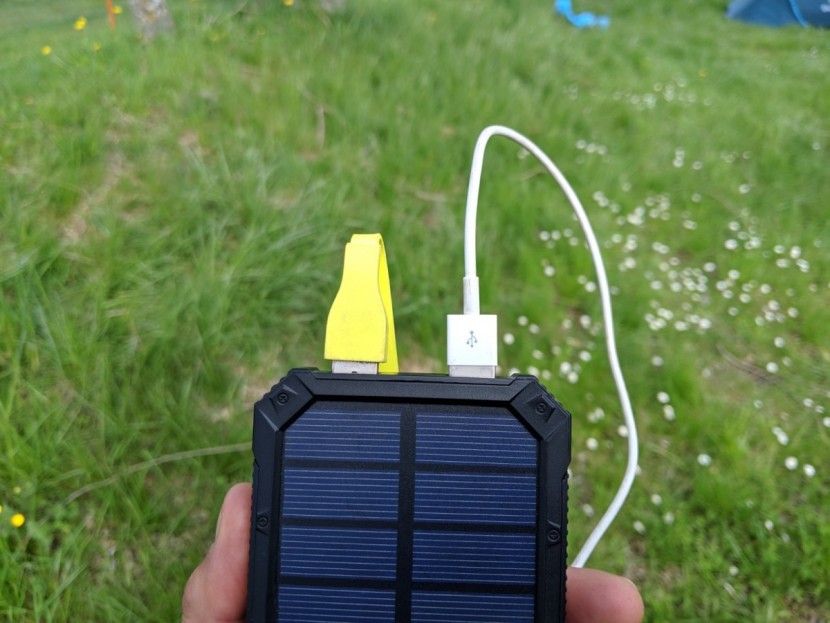 renogy 15,000mah - here, we utilize both usb ports on the renogy to charge up our...