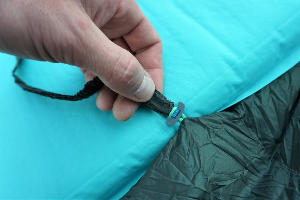 backpacking sleeping bag - the straps on the underside of the hyperion that you can use to...