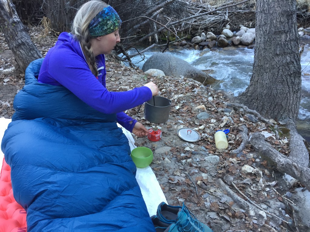 snow peak litemax - this stove is above average at simmering, but not the best.