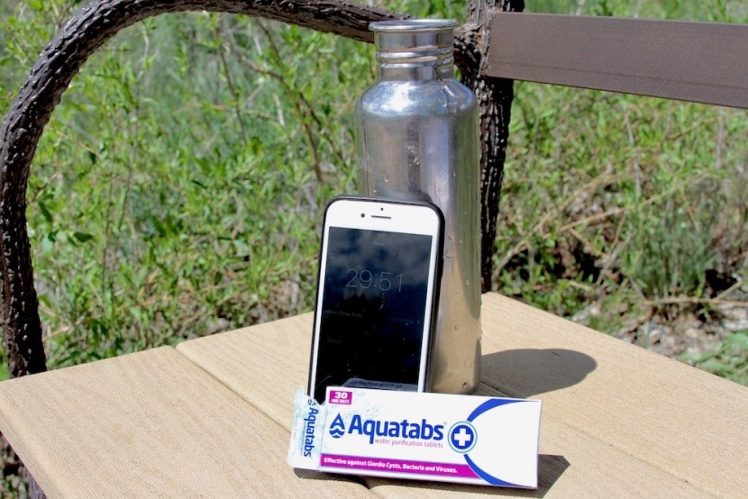msr aquatabs - counting down the time to purify water with the aquatabs.