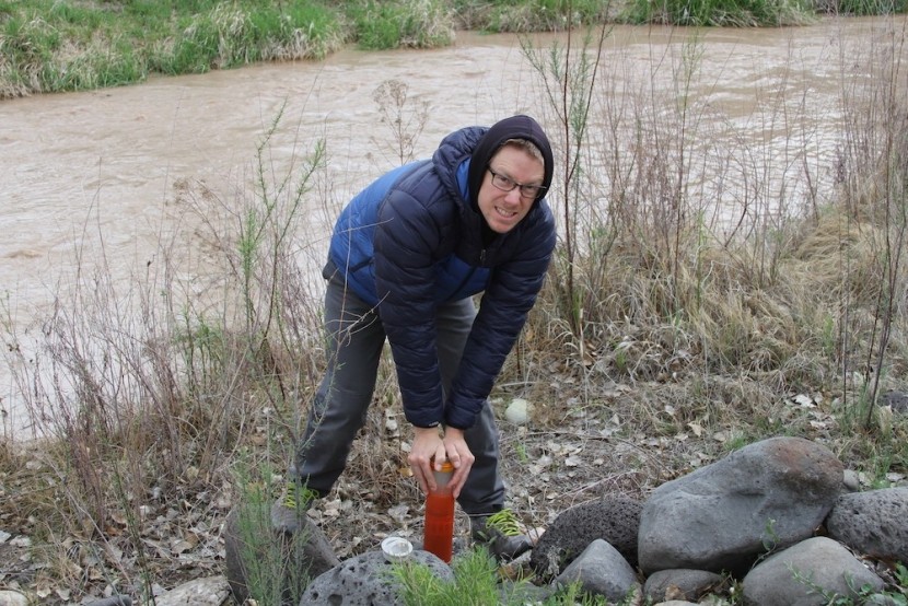 grayl ultralight purifier - it was soooo hard to press this thing down! we were able to do it...