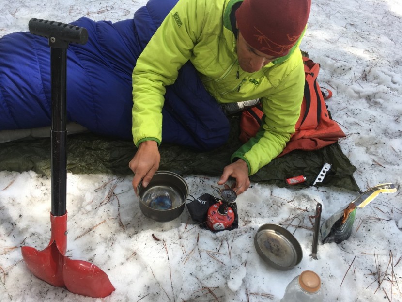 msr pocketrocket deluxe - this small stove performs well enough that we took it along a quick...