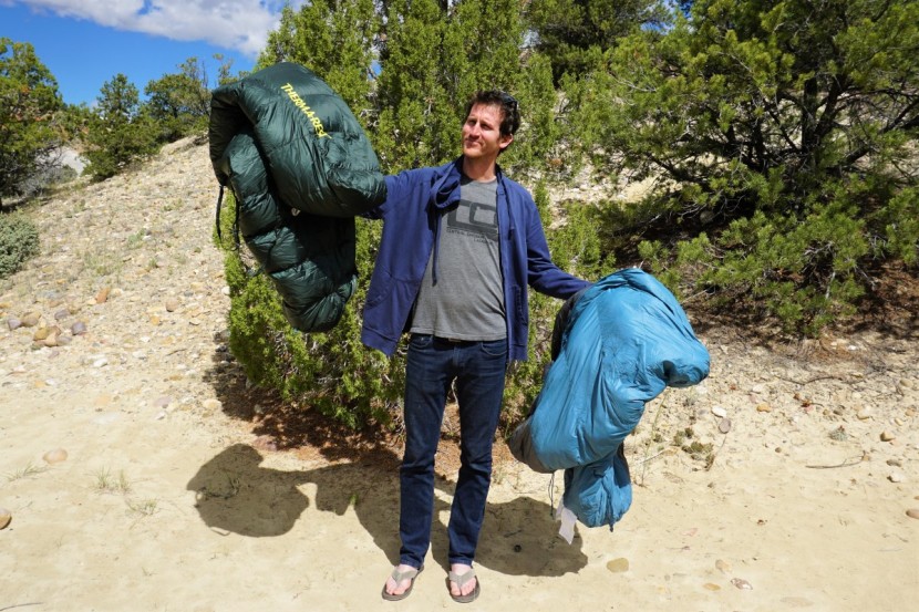 sleeping bag - the difference between an ultralight premium bag, like the...