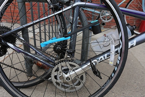 we parked this road bike outside our favorite cafe and it took only...