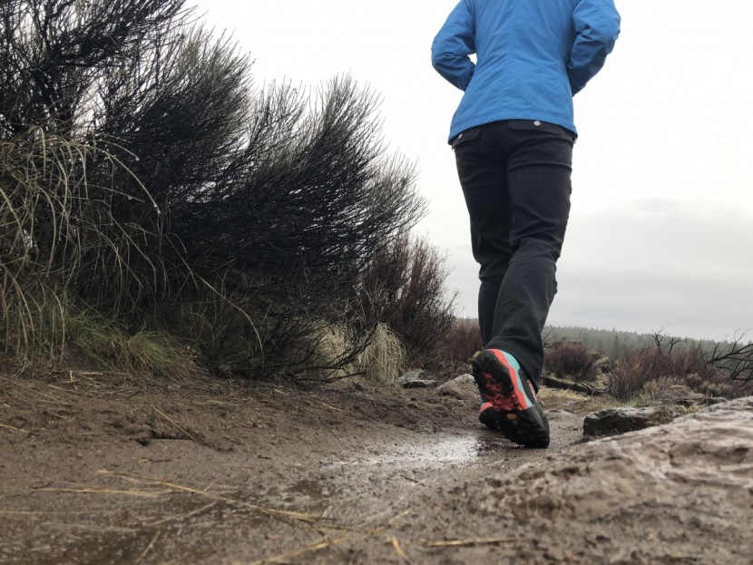 hoka sky arkali for women - while the sky arkali is not waterproof, our feet stayed dry on a...