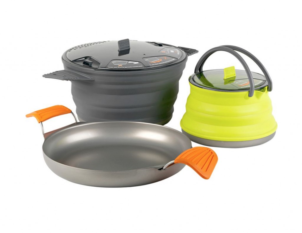 Sea to Summit X-Pot Collapsible Camping Cook Pot, 2.8 Liter, Olive