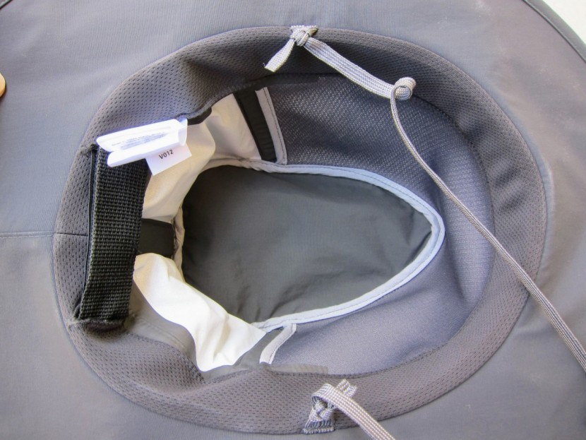 outdoor research ghost rain - the interior of the ghost. the white bulge at left is where the rain...