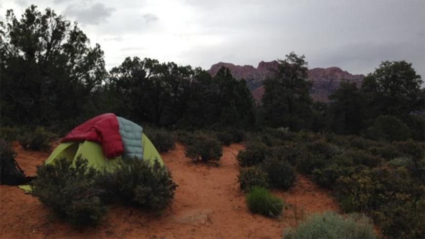 therm-a-rest vesper 32 - the vesper 32 dried out fairly quickly after a wet night in a single...