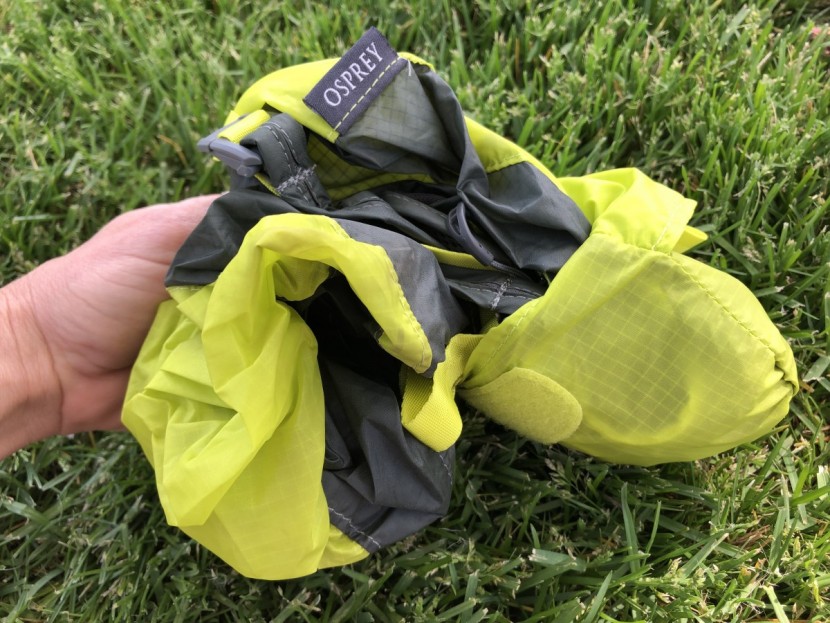 osprey ultralight stuff pack - 40d nylon means this bag is super thin and ultra packable - but also...
