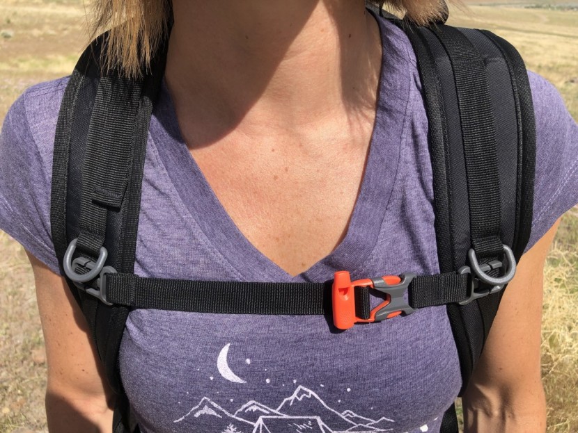 gonex updated 35l - the sternum strap is a bit short, barely fitting our 5'4" size 4...